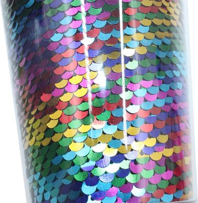 Logotipo personalizado Glitter Tumbler con paja y tapa para el flujo de agua con recubrimiento anticorrosión