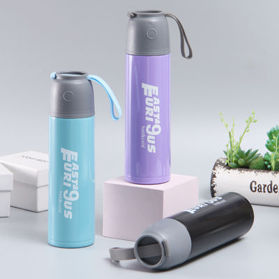 Logotipo personalizado Botellas de agua de acero inoxidable en stock y como imágenes para su negocio