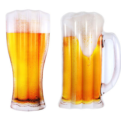 Taza de cerveza de vidrio de 400-600 ml personalizada con mango 6.8x24.5cm