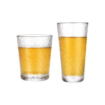 Taza de cerveza de vidrio de 400-600 ml personalizada con mango 6.8x24.5cm