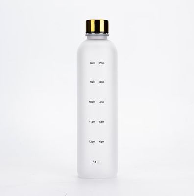 32 oz de Tritán BPA jarra de agua libre con tapa y tiempo de marcado paja para deportes de gimnasio fitness
