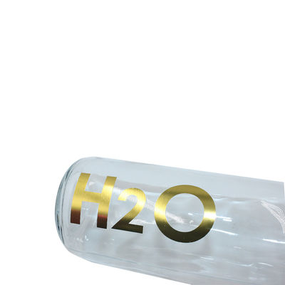 2020 Tour Logotipo personalizado y botella de agua de vidrio ecológica con método directo de bebida