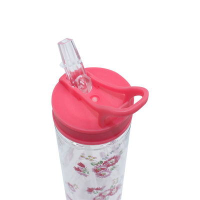 Botella de agua pastoral portátil personalizada para niñas 7.3x7.9x23.2cm Diseño pastoral