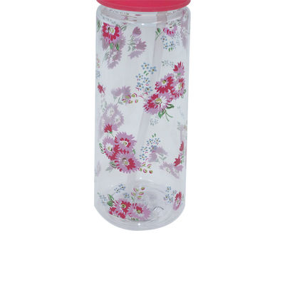 Botella de agua pastoral portátil personalizada para niñas 7.3x7.9x23.2cm Diseño pastoral