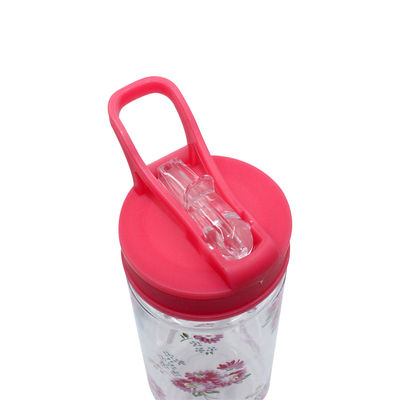 Botella de agua pastoral portátil personalizada para niñas 7.3x7.9x23.2cm Diseño pastoral