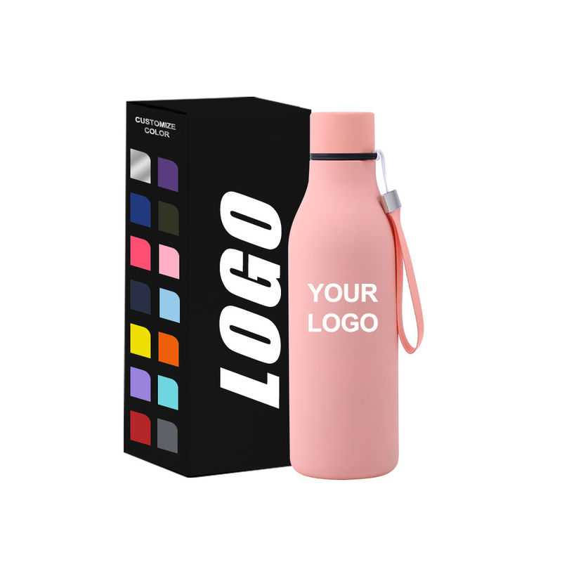Mantenga sus bebidas a la temperatura perfecta con una botella de agua de vacío de acero inoxidable de 550 ml