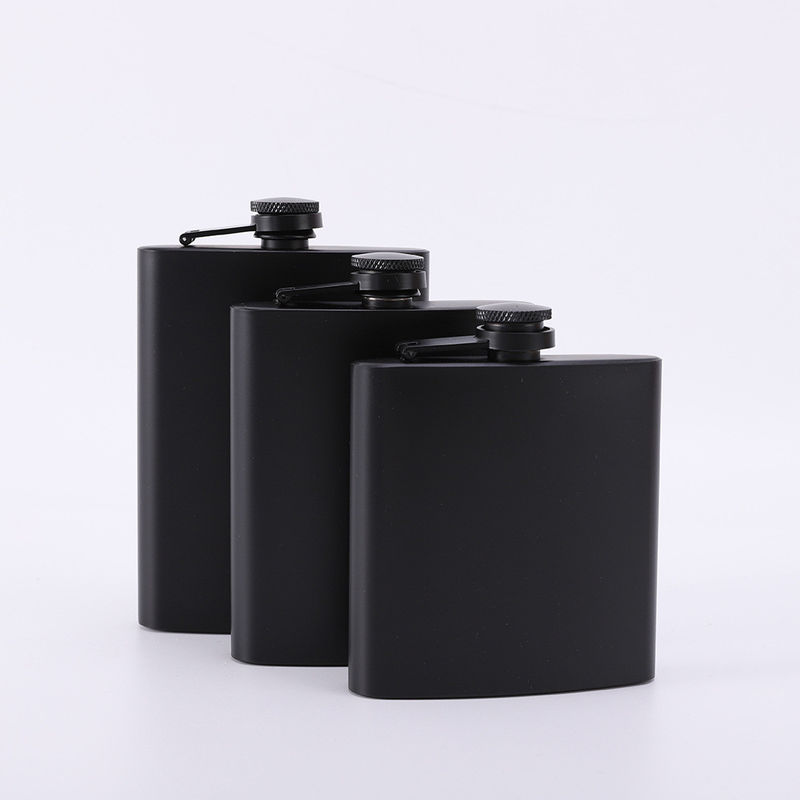 Conjunto de regalo de whisky inoxidable portátil de acero inoxidable para acampar con botella de cadera a prueba de fugas
