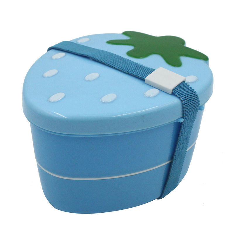 Contenedor de alimentos en forma de fresa para niños 15x12x8.7cm Embalaje de caja de almuerzo a prueba de fugas personalizado