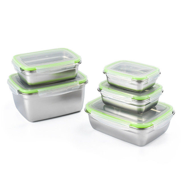 Caja de comidas de acero inoxidable 304 no tóxica Resistente a los ácidos alimentarios Inodoro y insípido