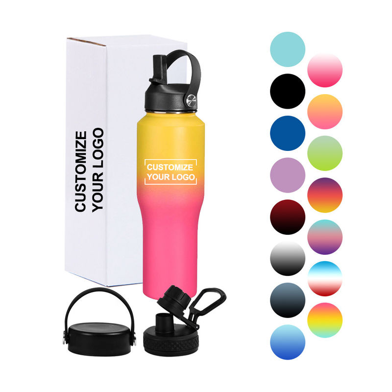 Mejora tu equipo de campamento con esta botella de agua de acero inoxidable de 32 onzas y tapa del gapo