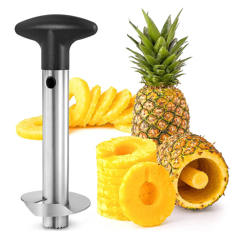 Acero inoxidable 304 Corer de piña cortador de cocina rápida para la eliminación fácil de núcleo