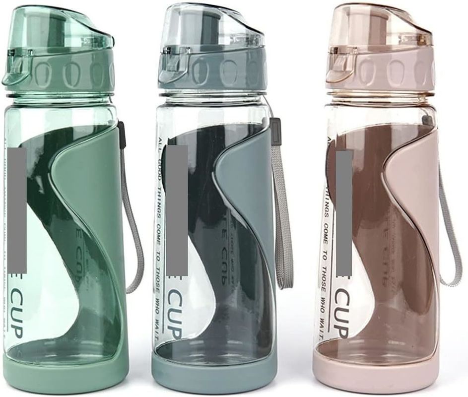 Botellas de agua deportivas de 570 ml para adultos portátiles a prueba de fugas y libres de BPA
