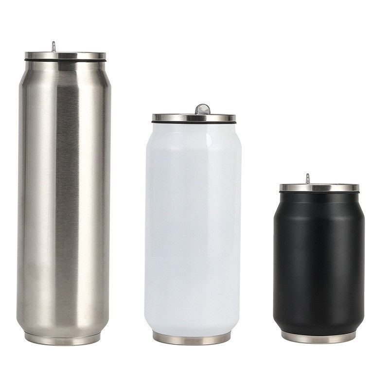Copo de vacío de doble pared de acero inoxidable 304 con tapa y paja para impresión personalizada