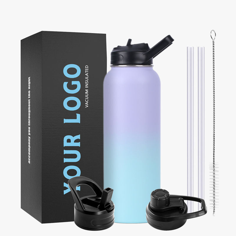 Performance de aislamiento térmico Mantener frío durante 24 horas 32 oz botella de agua de acero inoxidable