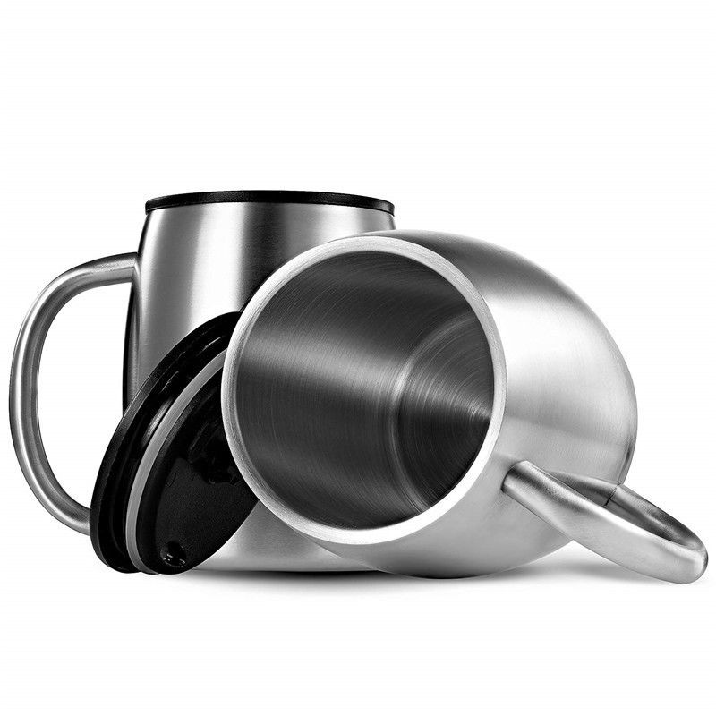 Europa Estilo de diseño Taza de cerveza de acero inoxidable de doble pared