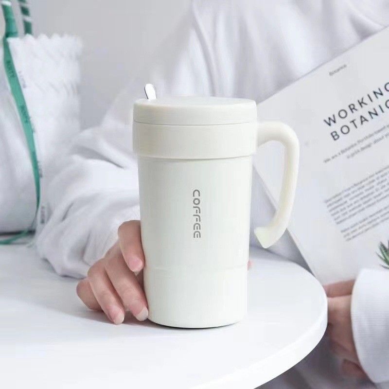 Taza de viaje de café de vacío aislada de acero inoxidable de doble pared personalizada para 333g