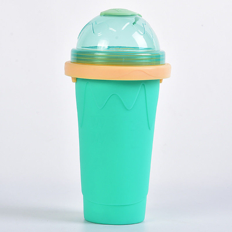 10.5*6*21cm Slushy Maker Cup Grado alimenticio Silicona Pinch Slush Cup Tipos de vasos de helado