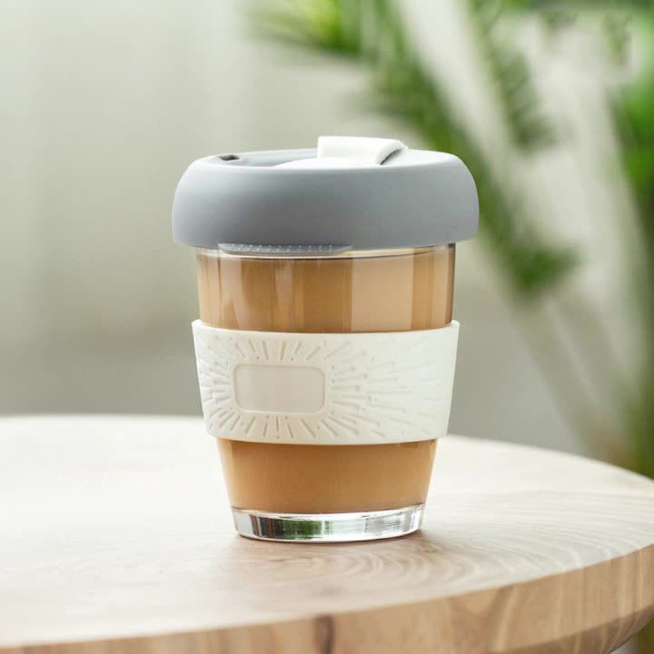 1 pieza logotipo personalizado borosilicato aislado taza de café tumbler para botella de agua